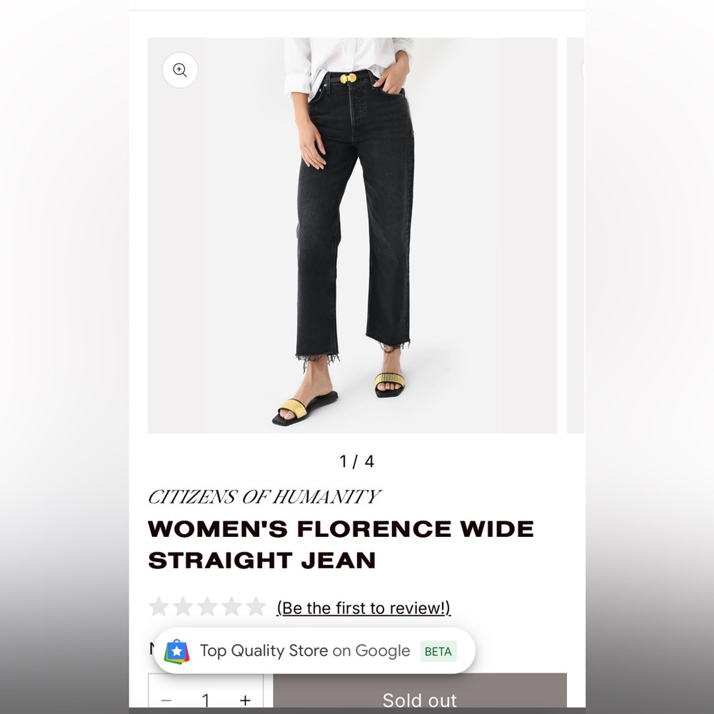 Citizens Of Humanity Jeans - WOMEN'S FLORENCE WIDE STRAIGHT JEAN